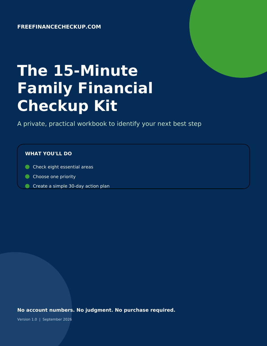 Cover of The 15-Minute Family Financial Checkup Kit